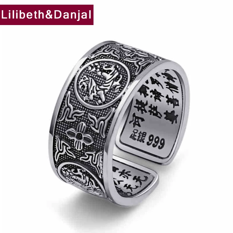 Opening Ring 100% Real 925 Sterling Silver Jewelry for Men Vintage Dragon Tiger Bird Snake Turtle Ancient Animals GR201
Opening Ring 100% Real 925 Sterling Silver Jewelry for Men Vintage Dragon Tiger Bird Snake Turtle Ancient Animals GR201