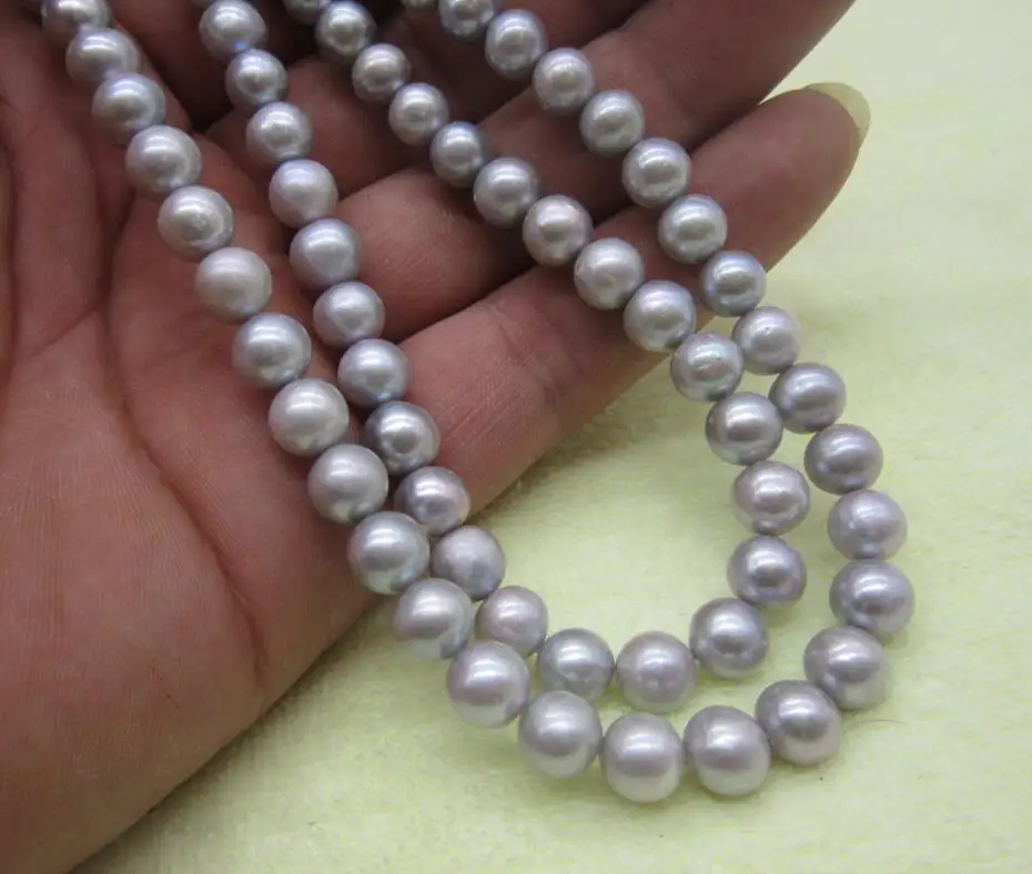 14K GOLD CLASP CHARMING 10-11MM SOUTH SEA GREY NATURAL PEARL NECKLACE 35INCH
14K GOLD CLASP CHARMING 10-11MM SOUTH SEA GREY NATURAL PEARL NECKLACE 35INCH