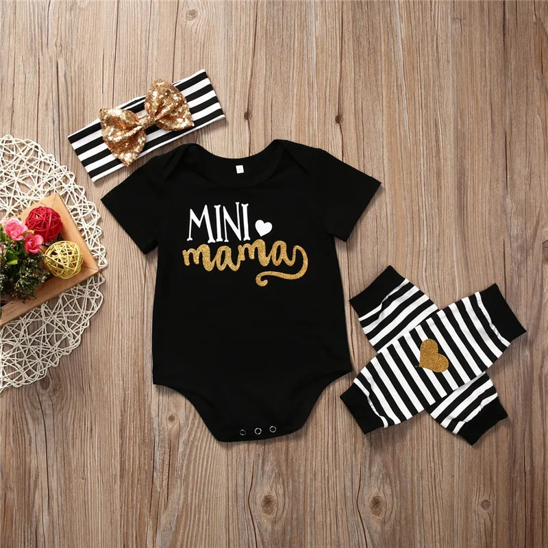 Mini Mama Printed Cotton Clothes Sets Casual Tops Bodysuit Striped Warm Leg And Headband 3PCS Baby Toddler Girls Outfits Set
Mini Mama Printed Cotton Clothes Sets Casual Tops Bodysuit Striped Warm Leg And Headband 3PCS Baby Toddler Girls Outfits Set