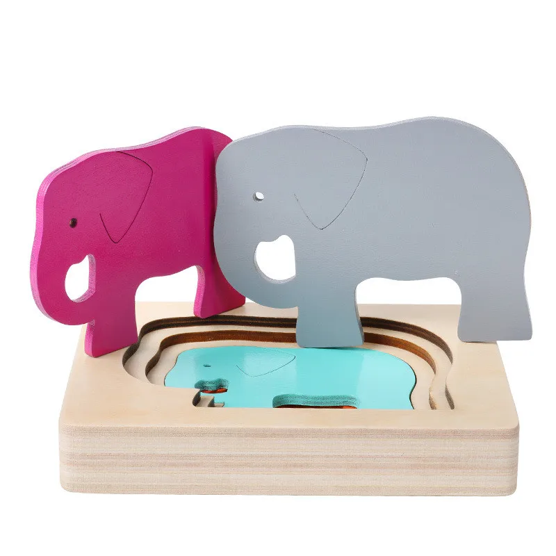 Children Montessori Educational Wooden Toy Multi-layer Three-dimensional Puzzles Gradient Color Animal Panel
Children Montessori Educational Wooden Toy Multi-layer Three-dimensional Puzzles Gradient Color Animal Panel