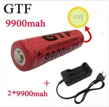 2pcs/set 18650 battery 3.7V 9900mAh rechargeable liion battery with charger for Led flashlight batery litio battery+1pcs Charger
2pcs/set 18650 battery 3.7V 9900mAh rechargeable liion battery with charger for Led flashlight batery litio battery+1pcs Charger