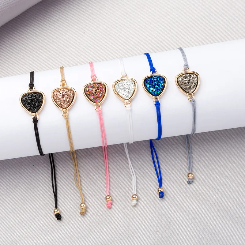 ZWPON New Arrival Boho Triangle Druzy Charm Slider Stopper Rope Chain Bracelets for Women 2019 Trendy Designer Jewelry Wholesale
ZWPON New Arrival Boho Triangle Druzy Charm Slider Stopper Rope Chain Bracelets for Women 2019 Trendy Designer Jewelry Wholesale