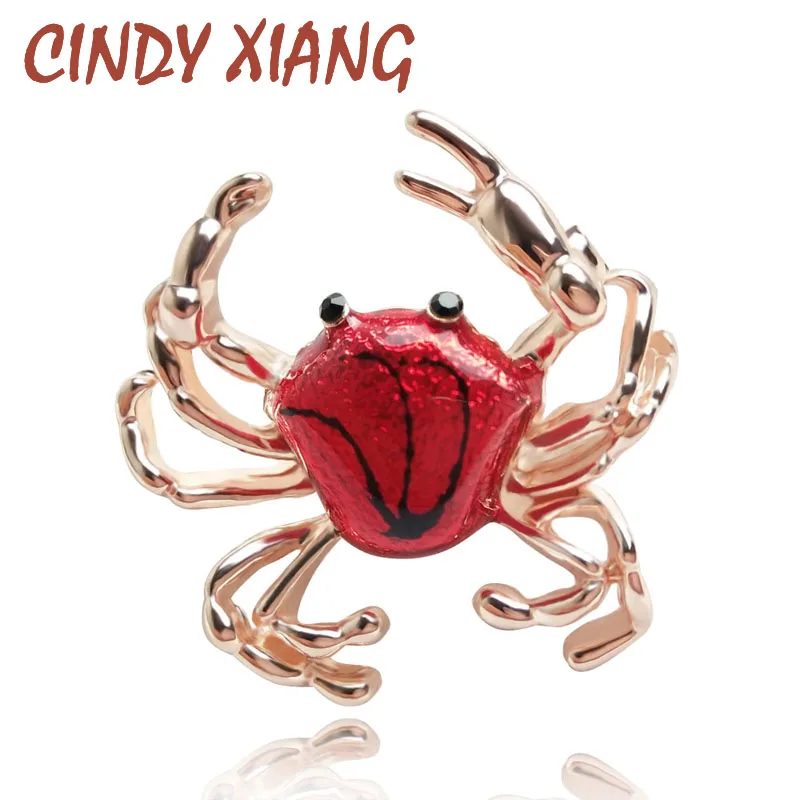 Spring Series Cute Small Fighting Crab Brooches For Women Red Enamel Brooch Pins Real Gold Plated Jean's Brooch New 2017
Spring Series Cute Small Fighting Crab Brooches For Women Red Enamel Brooch Pins Real Gold Plated Jean's Brooch New 2017