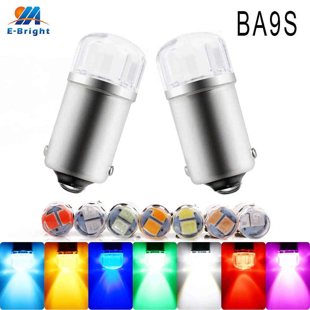 Car 5-LED 5050 SMD Side Corner Reverse Parking Light Tail Lamp Bulb BA9S Bayonet