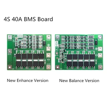 4S 40A Li-ion Lithium Battery Protection Board 18650 Charger PCB BMS For Drill Motor 14.8V 16.8V standard/Enhance/Balance
4S 40A Li-ion Lithium Battery Protection Board 18650 Charger PCB BMS For Drill Motor 14.8V 16.8V standard/Enhance/Balance