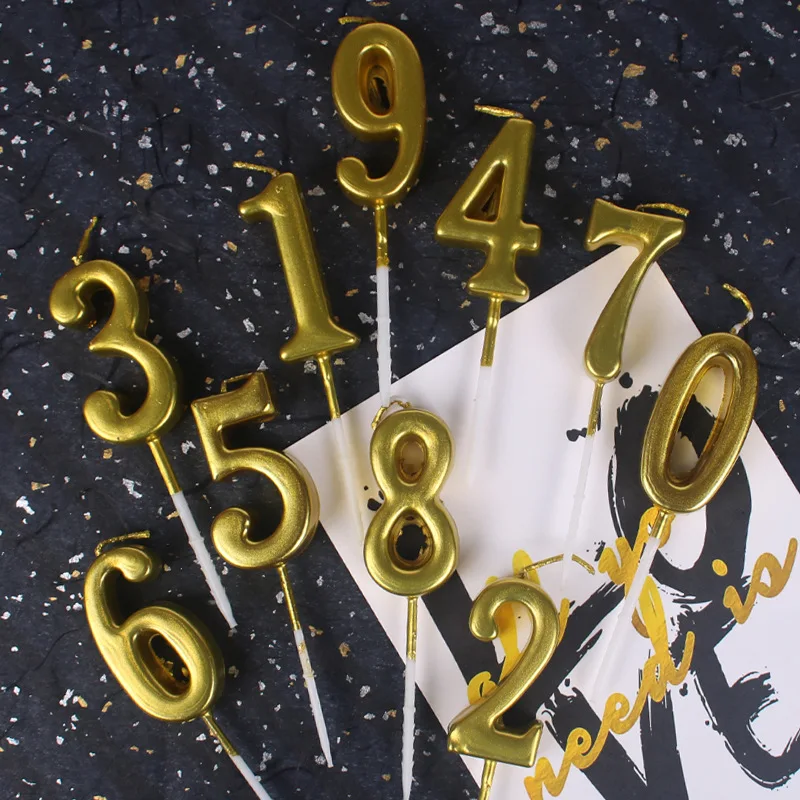 1pcs Gold 0-9 Numbers Candle for Happy Birthday Party Wedding Cake Topper Decoration Supplies Safe Smokeless AQ159
1pcs Gold 0-9 Numbers Candle for Happy Birthday Party Wedding Cake Topper Decoration Supplies Safe Smokeless AQ159