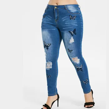 2019 summer new hole embroidery embroidery large size 5XL jeans female fat sister ladies trousers
2019 summer new hole embroidery embroidery large size 5XL jeans female fat sister ladies trousers