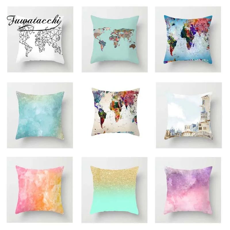 Fuwatacchi Colorful World Map Cushion Cover Pink Square Throw Pillow Cover Decorative Sofa Pillow Case Pillowcase
Fuwatacchi Colorful World Map Cushion Cover Pink Square Throw Pillow Cover Decorative Sofa Pillow Case Pillowcase