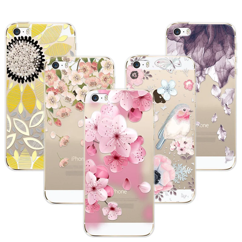 3D Relief Phone Case Cover For iPhone 5 5S SE 5SE 4.0" Floral Cartoon Lace Soft TPU Coque Funda For iPhone 5 Capa For iPhone 5S
3D Relief Phone Case Cover For iPhone 5 5S SE 5SE 4.0" Floral Cartoon Lace Soft TPU Coque Funda For iPhone 5 Capa For iPhone 5S