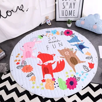 Comwarm 1.5m Round Cartoon Fox Rabbit Mat Animals Plants Printed Living Room Children Toys Storage Rugs Travel Portable Carpet
Comwarm 1.5m Round Cartoon Fox Rabbit Mat Animals Plants Printed Living Room Children Toys Storage Rugs Travel Portable Carpet