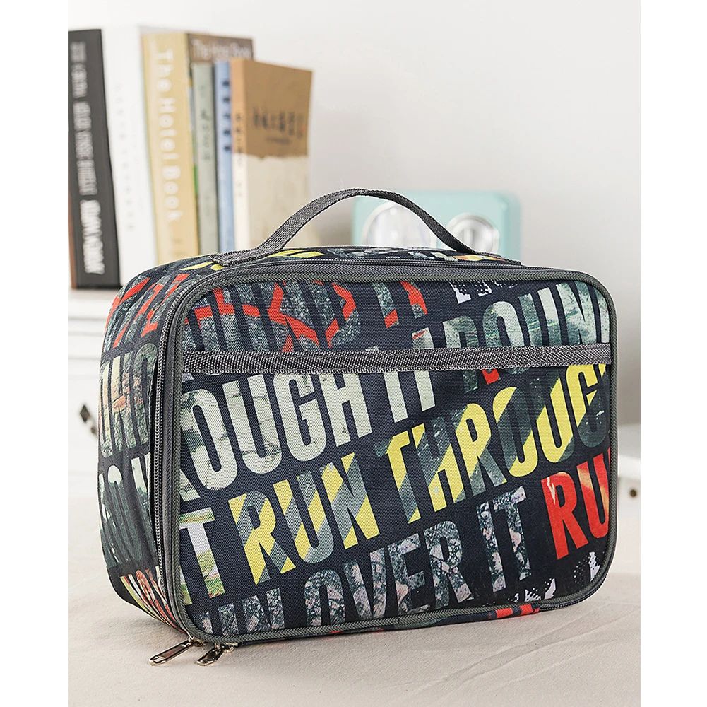 School Office Portable Lunch Bag Mini Easy Clean Pocket Oxford Cloth Wear Resistant Print Square With Handle Insulated Reusable
School Office Portable Lunch Bag Mini Easy Clean Pocket Oxford Cloth Wear Resistant Print Square With Handle Insulated Reusable