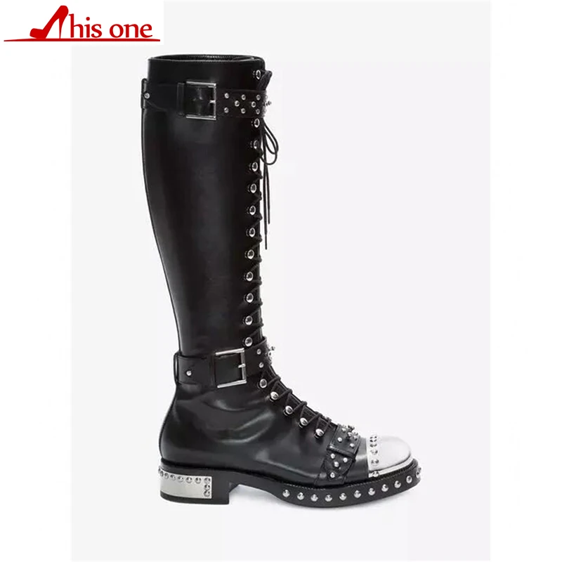 THIS ONE Flower Print Women Knee High Boots Fashion Rivets Studded Riding High Boots Platform Lace Up Botas Mujer for Autumn
THIS ONE Flower Print Women Knee High Boots Fashion Rivets Studded Riding High Boots Platform Lace Up Botas Mujer for Autumn