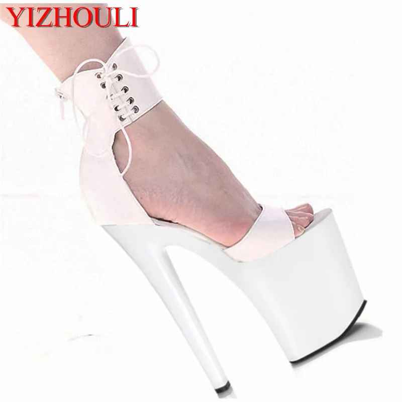 Classic 20CM Sexy Gladiator Super High Heel Platforms Pole Dance Model Shoes 8 inch ankle wrap dress Wedding Shoes
Classic 20CM Sexy Gladiator Super High Heel Platforms Pole Dance Model Shoes 8 inch ankle wrap dress Wedding Shoes