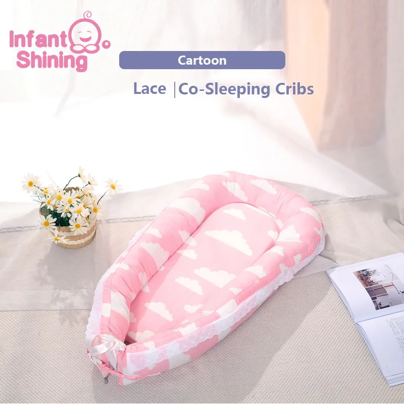 Infant Shining Portable Crib Co-Sleeping Baby Mat Cribs Dismountable Baby Nest Bed for Newborn and Toddlers 0-36 months
Infant Shining Portable Crib Co-Sleeping Baby Mat Cribs Dismountable Baby Nest Bed for Newborn and Toddlers 0-36 months
