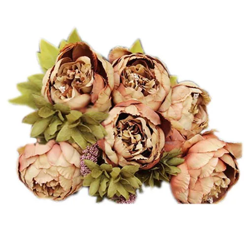 1Bouquet 8 Heads Artificial Peony Silk Flower Leaf Home Wedding Party Decor Brown
1Bouquet 8 Heads Artificial Peony Silk Flower Leaf Home Wedding Party Decor Brown