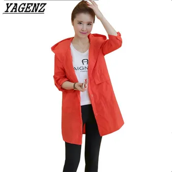 YAGENZ Female Windbreaker 2019 Fashion Spring Hooded Loose Elegant Women Thin Windbreaker Coat Casual Large size Ladies Clothing 
YAGENZ Female Windbreaker 2019 Fashion Spring Hooded Loose Elegant Women Thin Windbreaker Coat Casual Large size Ladies Clothing