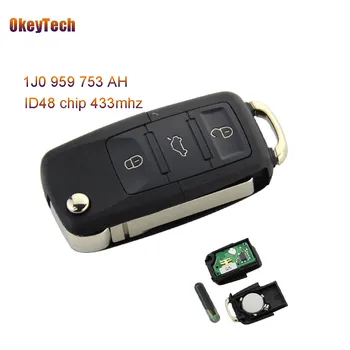 OkeyTech 3 Buttons Remote Key Switchblade Flip Folding Key 433Mhz ID48 Chip for VW Volkswagen B5 Golf Polo Passat 1J0 959 753 AH
OkeyTech 3 Buttons Remote Key Switchblade Flip Folding Key 433Mhz ID48 Chip for VW Volkswagen B5 Golf Polo Passat 1J0 959 753 AH