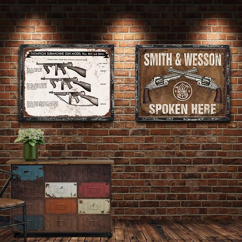 Gun Vintage Metal Plate Tin Signs Wall Poster Decals Plate Painting Bar Club Pub Home Decor Wall 1001(494) 20x30cm
Gun Vintage Metal Plate Tin Signs Wall Poster Decals Plate Painting Bar Club Pub Home Decor Wall 1001(494) 20x30cm