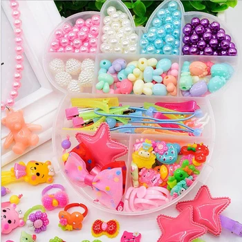 Girl DIY Toys String Beads Make Up Puzzle Toys Jewelry Headwear Building Kit Educational Block Toy For Children 6
Girl DIY Toys String Beads Make Up Puzzle Toys Jewelry Headwear Building Kit Educational Block Toy For Children 6
