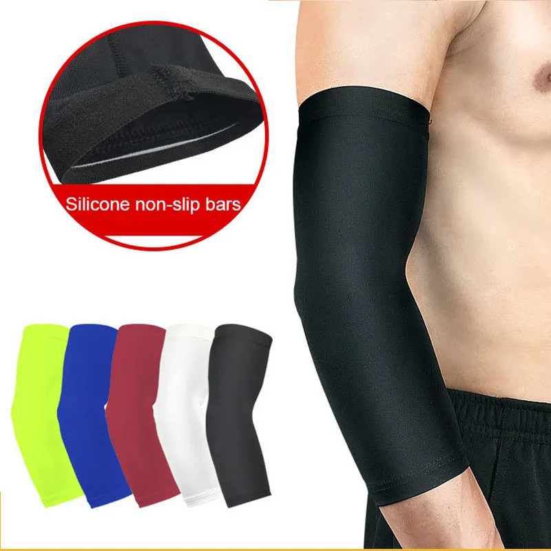 1PCS Sports Cycling Arm Sleeves For Arms Running Basketball Compression Arm Warmers High Quality Elbow Protector Pads Support
1PCS Sports Cycling Arm Sleeves For Arms Running Basketball Compression Arm Warmers High Quality Elbow Protector Pads Support