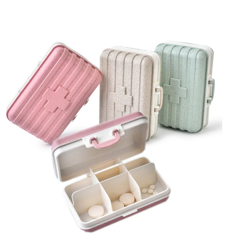 6 Grids Pill Case Portable 7 Days Travel Medical Drugs Box Wheat Straw Material Container Box Home Holder Cases
6 Grids Pill Case Portable 7 Days Travel Medical Drugs Box Wheat Straw Material Container Box Home Holder Cases
