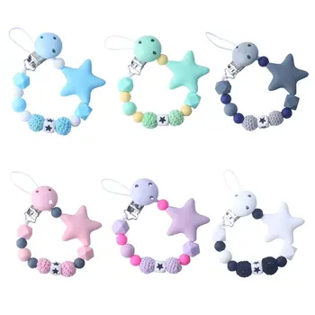 Child Baby Pacifier Chain Soothing Boys Girls Cute Stars Colorful Design Kids Toys
Child Baby Pacifier Chain Soothing Boys Girls Cute Stars Colorful Design Kids Toys