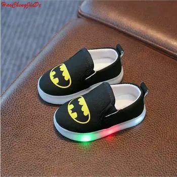 Kids Boys Shoes With Light Canvas Superman Lighted Casual Baby Boys Shoes Girls Sneakers Flash Fashion Children Shoes Size 21-30
Kids Boys Shoes With Light Canvas Superman Lighted Casual Baby Boys Shoes Girls Sneakers Flash Fashion Children Shoes Size 21-30