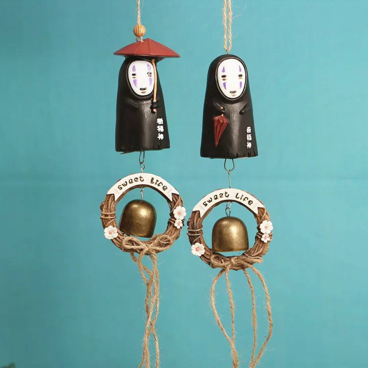 Фото Креативный мультяшный дверной колокольчик в японском стиле таинственный