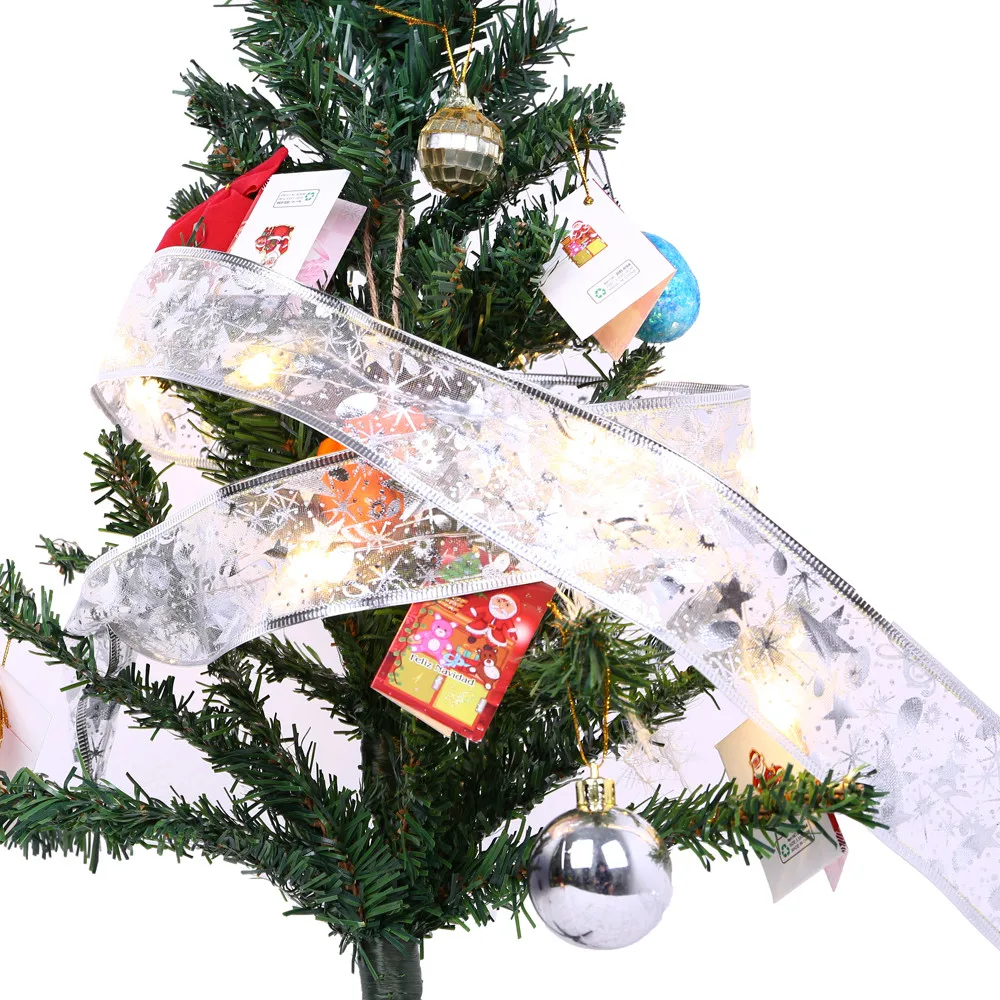 Christmas Party Decoration 1m Ribbon Night Light Christmas tree LED String christmas decorations for home adornos de navidad 
Christmas Party Decoration 1m Ribbon Night Light Christmas tree LED String christmas decorations for home adornos de navidad