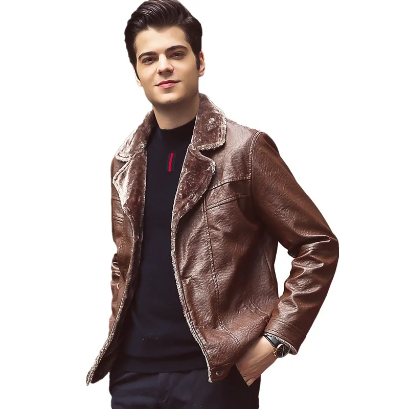 Leather Jacket Men Coats 3XL Brand High Quality PU Outerwear Men Business Winter Faux Fur Male Jacket Fleece
Leather Jacket Men Coats 3XL Brand High Quality PU Outerwear Men Business Winter Faux Fur Male Jacket Fleece