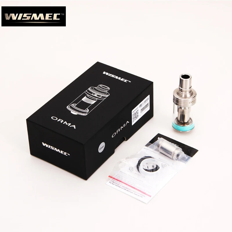 Original E Cigarette Wismec ORMA Tank 3.5ml Top Airflow Control Side Filling Atomizer with 0.25ohm DS NC/Dual Head Vaporizer
Original E Cigarette Wismec ORMA Tank 3.5ml Top Airflow Control Side Filling Atomizer with 0.25ohm DS NC/Dual Head Vaporizer