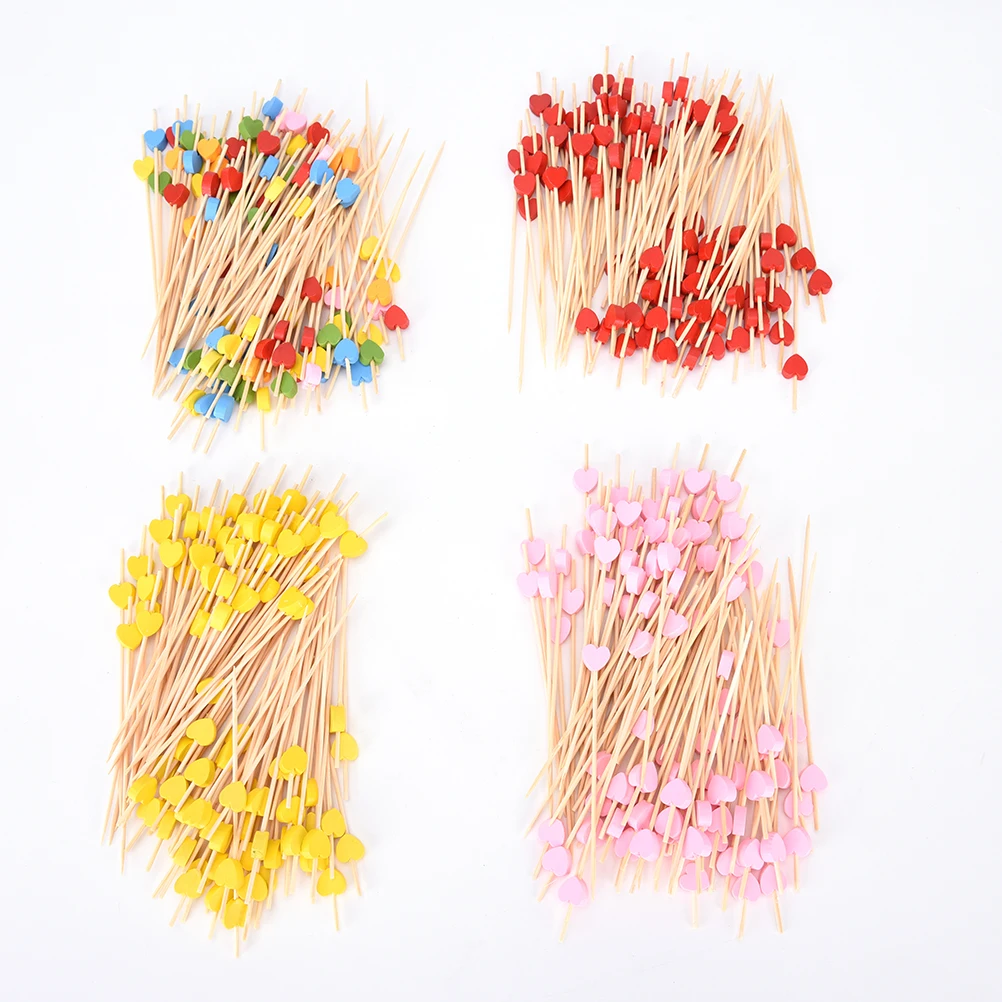 100pc Heart Bamboo Food Picks Buffet Cupcake Fruit Fork Party Cake Dessert Salad Vegetable Sticks Cocktail Toothpick Skewer 12cm
100pc Heart Bamboo Food Picks Buffet Cupcake Fruit Fork Party Cake Dessert Salad Vegetable Sticks Cocktail Toothpick Skewer 12cm