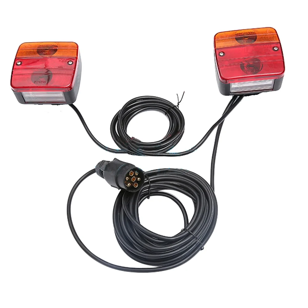 CAPQX 7Pin For Trailer Lamps Rear Light Cable Kit With License Plate Truck Tail Light Assembly Magnetic Holder Indicator Bulb
CAPQX 7Pin For Trailer Lamps Rear Light Cable Kit With License Plate Truck Tail Light Assembly Magnetic Holder Indicator Bulb