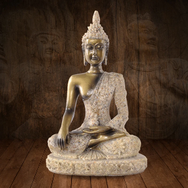 The nature Sandstone small stitting Buddha Statue Fashion Sculpture Resin Technology Hand Carved Figurine Decoration 10x6.5x3.5
The nature Sandstone small stitting Buddha Statue Fashion Sculpture Resin Technology Hand Carved Figurine Decoration 10x6.5x3.5