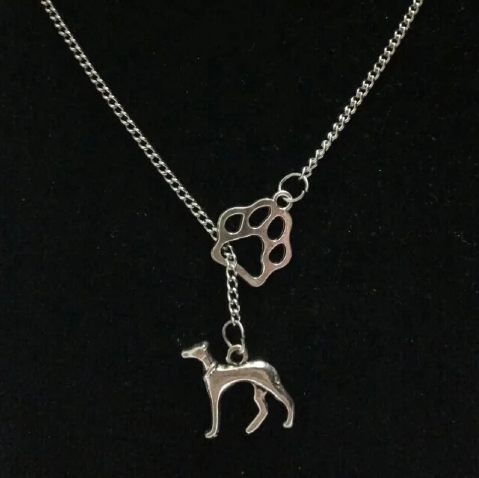 Модное винтажное ожерелье с подвеской в виде собаки и кота/подвеска собачья лапа