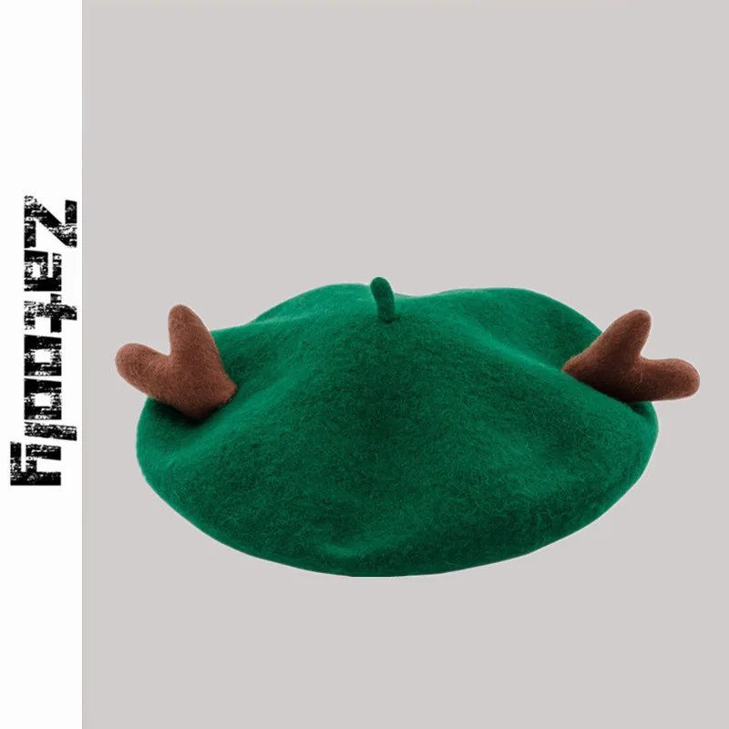 Beret Winter Hats For Women Girls Wool Beret With Christmas Antlers Ear Boina Feminina Christmas Gift Beanie Hat New
Beret Winter Hats For Women Girls Wool Beret With Christmas Antlers Ear Boina Feminina Christmas Gift Beanie Hat New