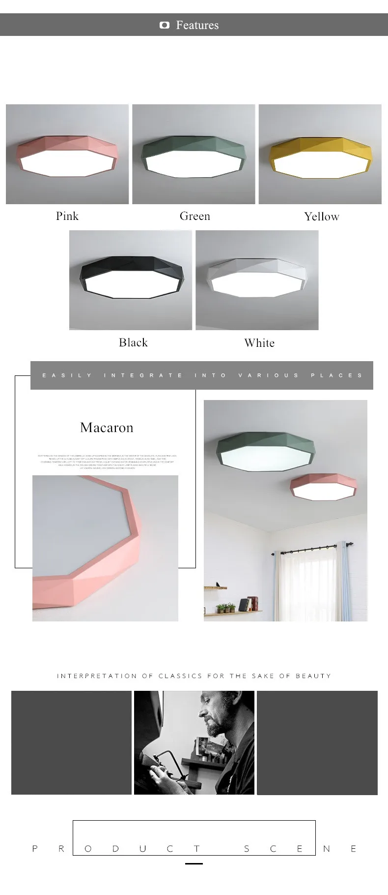 ultra thin lights ceiling lamp 4