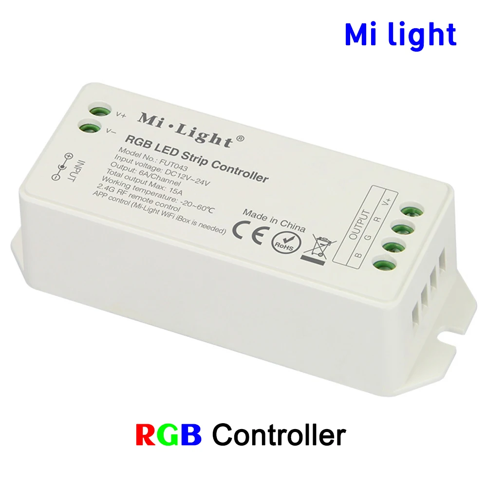 BSOD Led RGB Controller Milight FUT043 RF 2.4GHz Wireless DC12V24V for RGB Led Strip and Panel Light wifi
BSOD Led RGB Controller Milight FUT043 RF 2.4GHz Wireless DC12V24V for RGB Led Strip and Panel Light wifi