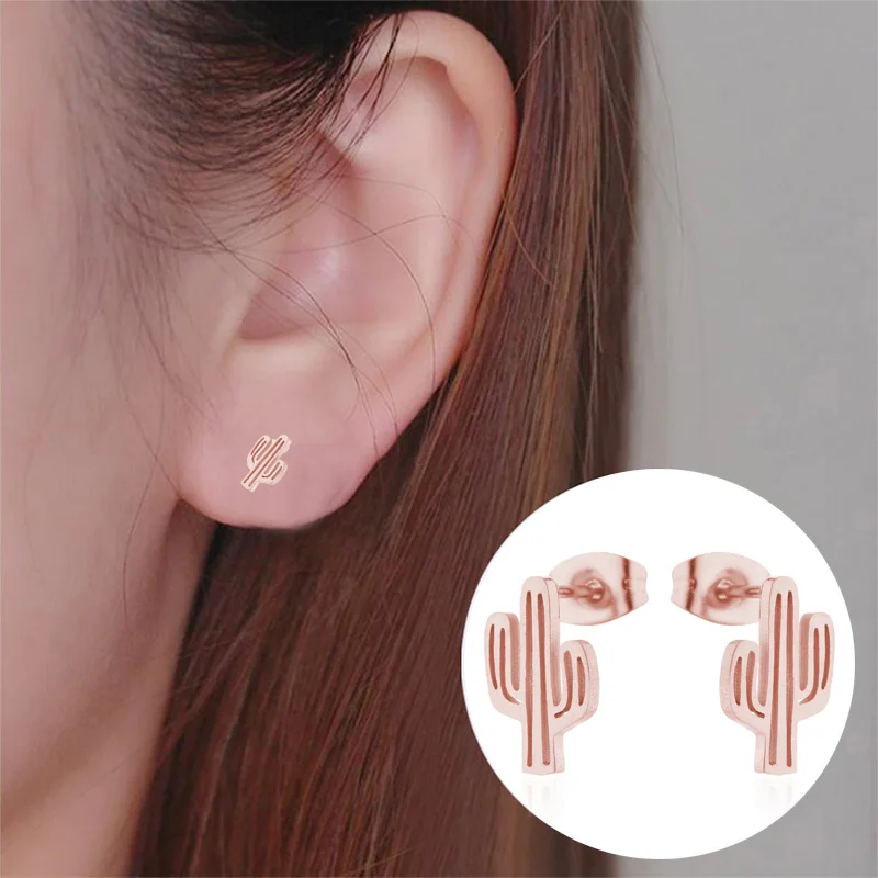 Rinhoo Women Stainless Steel Cute Stud Earrings Gold Silver Color Girls Animal Pineapple Cactus Cat Earrings Minimalist Jewelry
Rinhoo Women Stainless Steel Cute Stud Earrings Gold Silver Color Girls Animal Pineapple Cactus Cat Earrings Minimalist Jewelry
