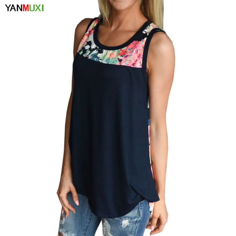 2018 Summer Sleeveless Print Tank Top for Women Casual Loose 3XL Plus Size Round Neck Patchwork Woman's Tops
2018 Summer Sleeveless Print Tank Top for Women Casual Loose 3XL Plus Size Round Neck Patchwork Woman's Tops