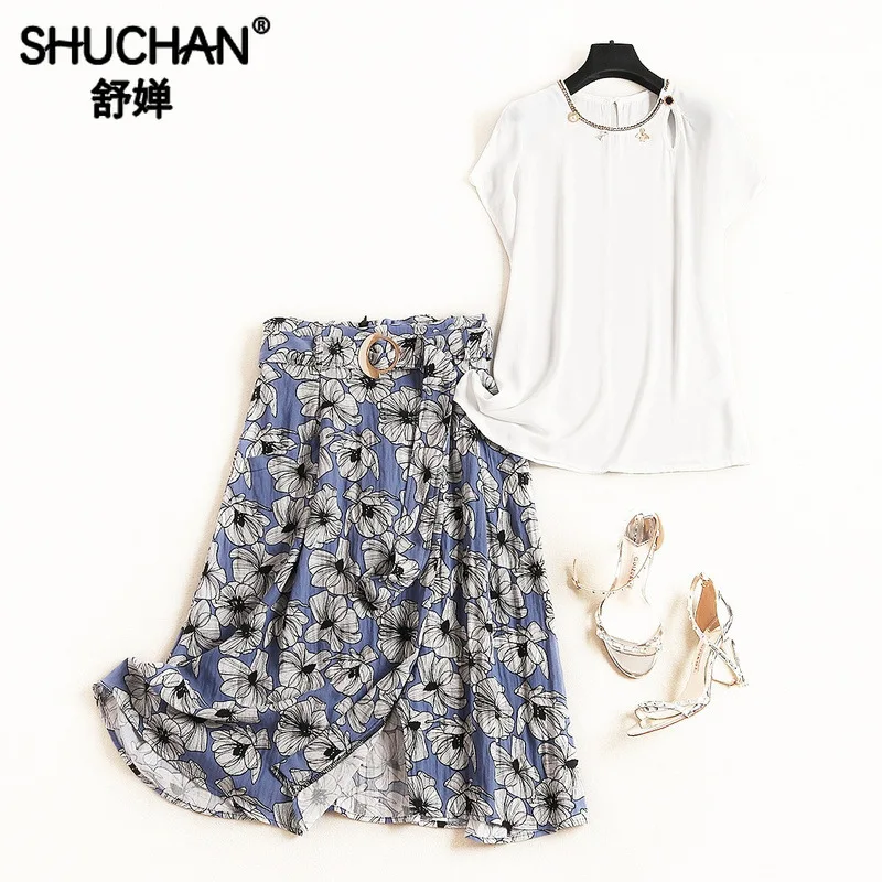 Shuchan Summer Suit Female Womens Two Piece Sets 2019 Skirt Clothing Sets for Women Appliques top+print skirts suit women 12130
Shuchan Summer Suit Female Womens Two Piece Sets 2019 Skirt Clothing Sets for Women Appliques top+print skirts suit women 12130