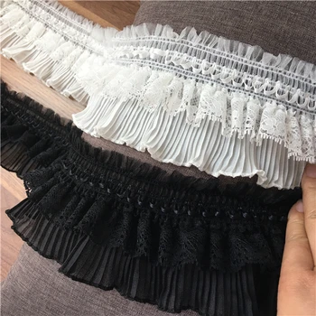 Top Quality Black White Ruffled Trim Pleated Lace For Skirt Curtains Mantle Bed Doll Clothes DIY Accessories
Top Quality Black White Ruffled Trim Pleated Lace For Skirt Curtains Mantle Bed Doll Clothes DIY Accessories