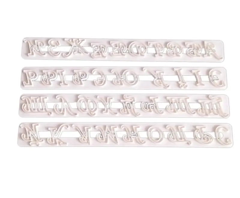 Russian Letters Alphabets Fondant Cake Molds Cookie Biscuit Cutters Embosser Sugar Craft Cake Decorating Tools 4pcs/Set
Russian Letters Alphabets Fondant Cake Molds Cookie Biscuit Cutters Embosser Sugar Craft Cake Decorating Tools 4pcs/Set