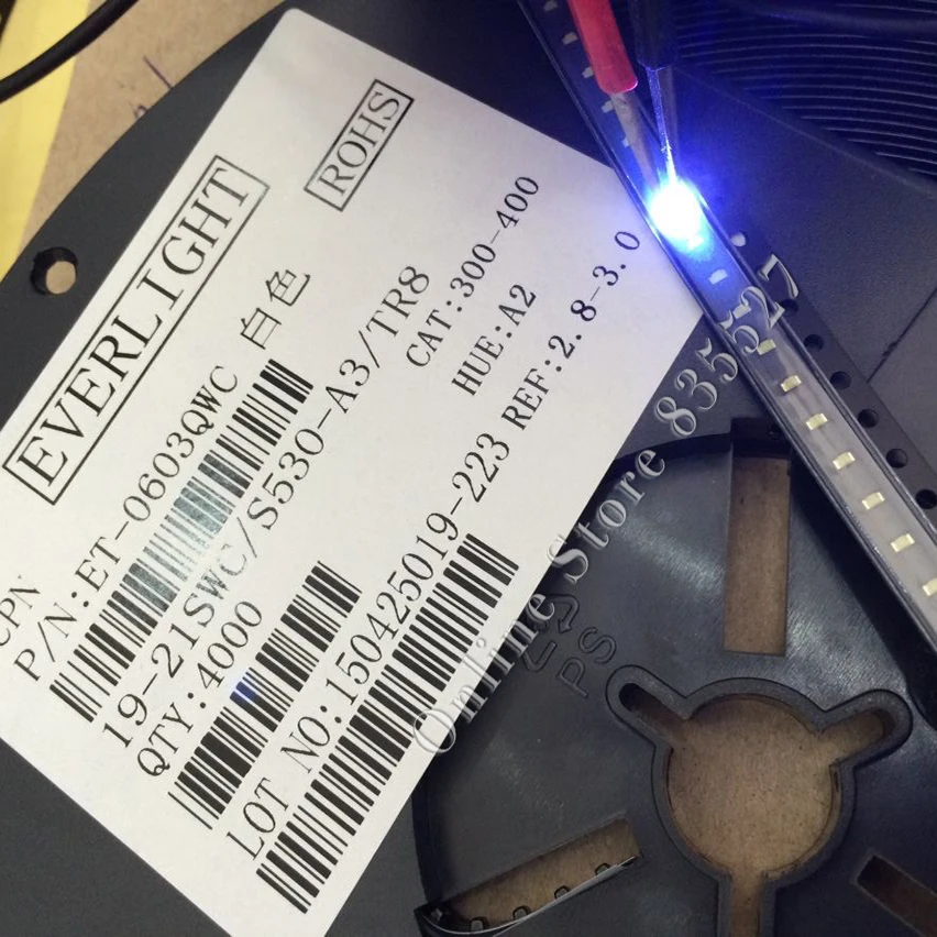 Светодиоды 100 шт./лот, 0603 / 1608 SMD, супер яркие, 9000-15000K, холодный, холодный, белый, голубой
Светодиоды 100 шт./лот, 0603 / 1608 SMD, супер яркие, 9000-15000K, холодный, холодный, белый, голубой