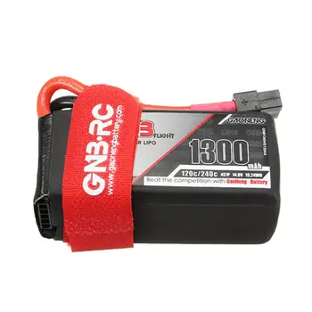 Gaoneng GNB 14.8V 1300mAh 4S 120C/240C 19.24WH FPV Racing Lipo Battery With w/ Balance Wire Magic Strap For Multirotor RC Model
Gaoneng GNB 14.8V 1300mAh 4S 120C/240C 19.24WH FPV Racing Lipo Battery With w/ Balance Wire Magic Strap For Multirotor RC Model