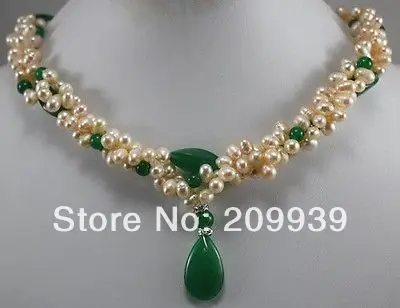 huij 003532 cultured Pearl red & green jade Love drops tears Pendants Necklace
huij 003532 cultured Pearl red & green jade Love drops tears Pendants Necklace