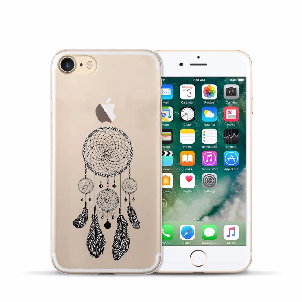 Arvin Case FOR Iphone 6s Soft Clear Protective TPU Back Cover FOR 5 5S 6 sPlus X XS Max XR Painting Silicon Cover FOR Iphone 7 (11)