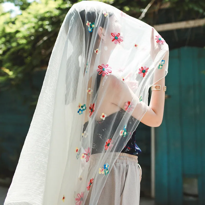 Spring and Summer New Fairy Chiffon Long Silk Scarf Wraps Travel Embroidered Shawls Beach Sunscreen Scarves 180*130cm
Spring and Summer New Fairy Chiffon Long Silk Scarf Wraps Travel Embroidered Shawls Beach Sunscreen Scarves 180*130cm