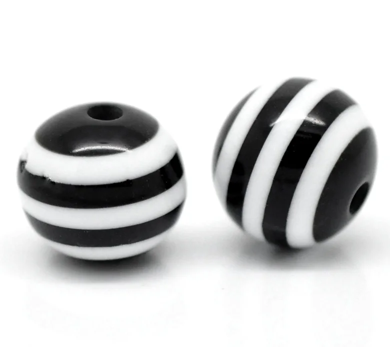 Resin Spacer Beads Ball Black Stripe Pattern About 10mm( 3/8") Dia, Hole: Approx 2mm, 15 PCs new
Resin Spacer Beads Ball Black Stripe Pattern About 10mm( 3/8") Dia, Hole: Approx 2mm, 15 PCs new