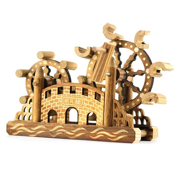 Chinese Wooden Moon Bridge Desktop Decoration Figurines Wooden Ornaments Children's Toys Bridge Crafts Creative Collection Gifts 
Chinese Wooden Moon Bridge Desktop Decoration Figurines Wooden Ornaments Children's Toys Bridge Crafts Creative Collection Gifts